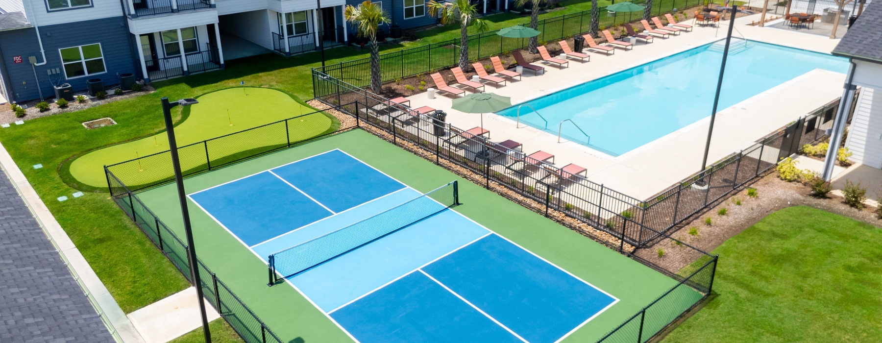 ariel view of amenities